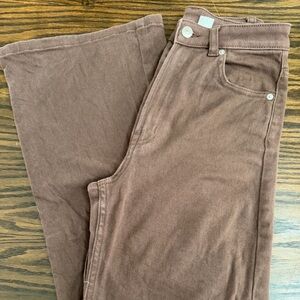 H&M Brown Straight Leg Women's Jeans
